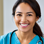 **

"A friendly and professional nurse, fully clothed in scrubs, smiling warmly at the camera in a brightly lit doctor's office. She is giving a video introduction, emphasizing her passion for patient care and highlighting her experience. Clean background, positive energy, appropriate attire, safe for work, perfect anatomy, natural proportions, professional headshot photography, high quality, modest"

**