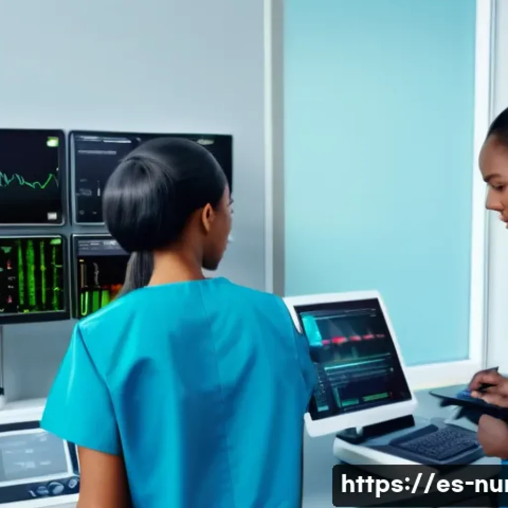 간호사와 의사 간의 협력 사례 - A modern hospital emergency room scene showing a diverse team of nurses and doctors collaborating ef...
